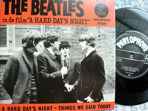 BEATLES 45 RPM 7" VINYL - A Hard Day's Night W/PIC SLEEVE 2019 REISSUE - Picture 1 of 2