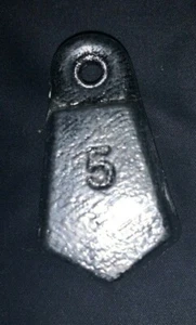 10 Pounds (32) 5oz Flat Bank Sinkers - Picture 1 of 1