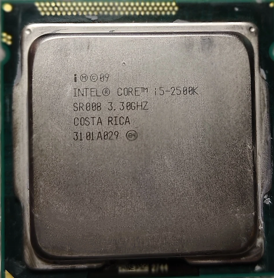2nd Gen Intel Core i5-2500K CPU 3.3 GHz (Turbo 3.7 GHz) 4-Core 6M LGA-1155 SR008 - Image 1 of 1