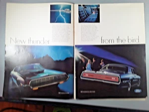 Original 1968 Ford Thunderbird 2-seitige Magazinanzeige "New Thunder from the Bird" - Bild 1 von 1