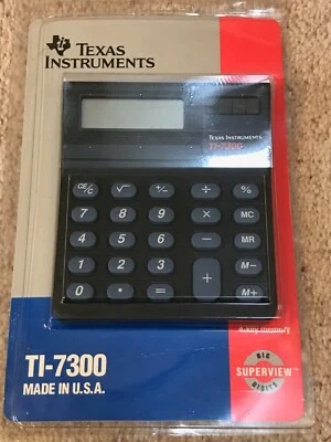 TEXAS INSTRUMENTS TI-7300 SUPERVIEW SOLAR CALCULATOR MADE IN USA SPARES / REPAIR - Image 1 of 4