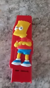 Vintage Simpsons Strip Chewing Gum Buddy Key Ring Chain Bart Wrigleys Dispenser - Picture 1 of 4