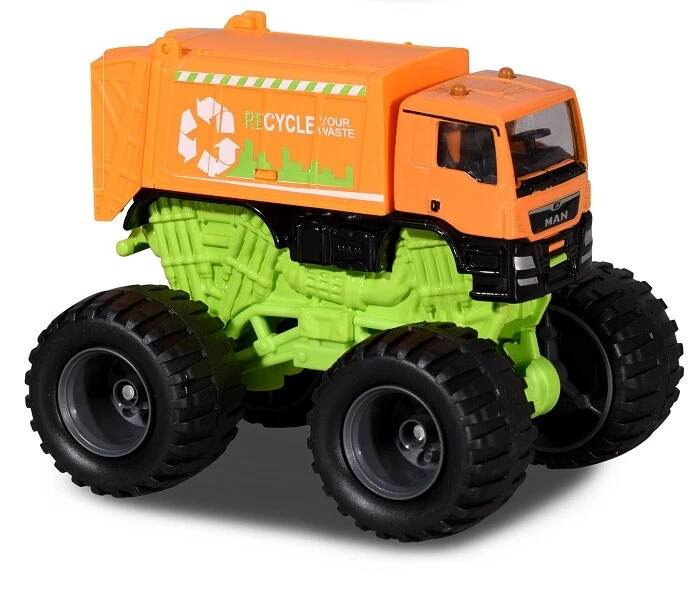 Majorette 212057256 - Monster Rockerz - Man Tgs Garbage Truck - Recycle - New - Image 1 of 1