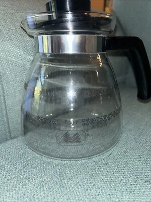 Melitta 6 Cup Glass Replacement Coffee Pot  Carafe With Lid - Image 1 of 4