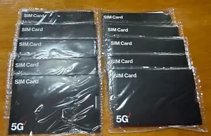 Set of 10 Verizon 5G SIM + Active Service • Sealed - Picture 1 of 5