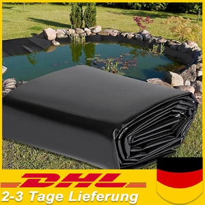 HDPE Folia stawowa Folia do stawu pływackiego Czarna Staw ogrodowy Folia Budowa stawu 1m-8m DHL - Zdjęcie 1 z 18