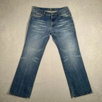 7 For All Mankind Jeans Mens 34x31 Blue Bootcut Denim Logo Casual Preppy USA - Image 1 of 4