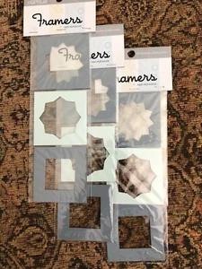Imaginations Framers - 2er Pack mit 3 Metallrahmen - für Scrapbooking - 2 Zoll x 2 Zoll - Bild 1 von 6