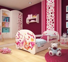 Letto singolo Bambino Lettino Bambini con Materasso Cassetto 140x70 o 160x80cm