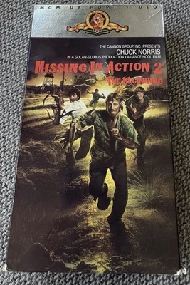 1985 MISSING IN ACTION 2 THE BEGINNING 1988 VHS TAPE STARRING CHUCK NORRIS - Image 1 of 2