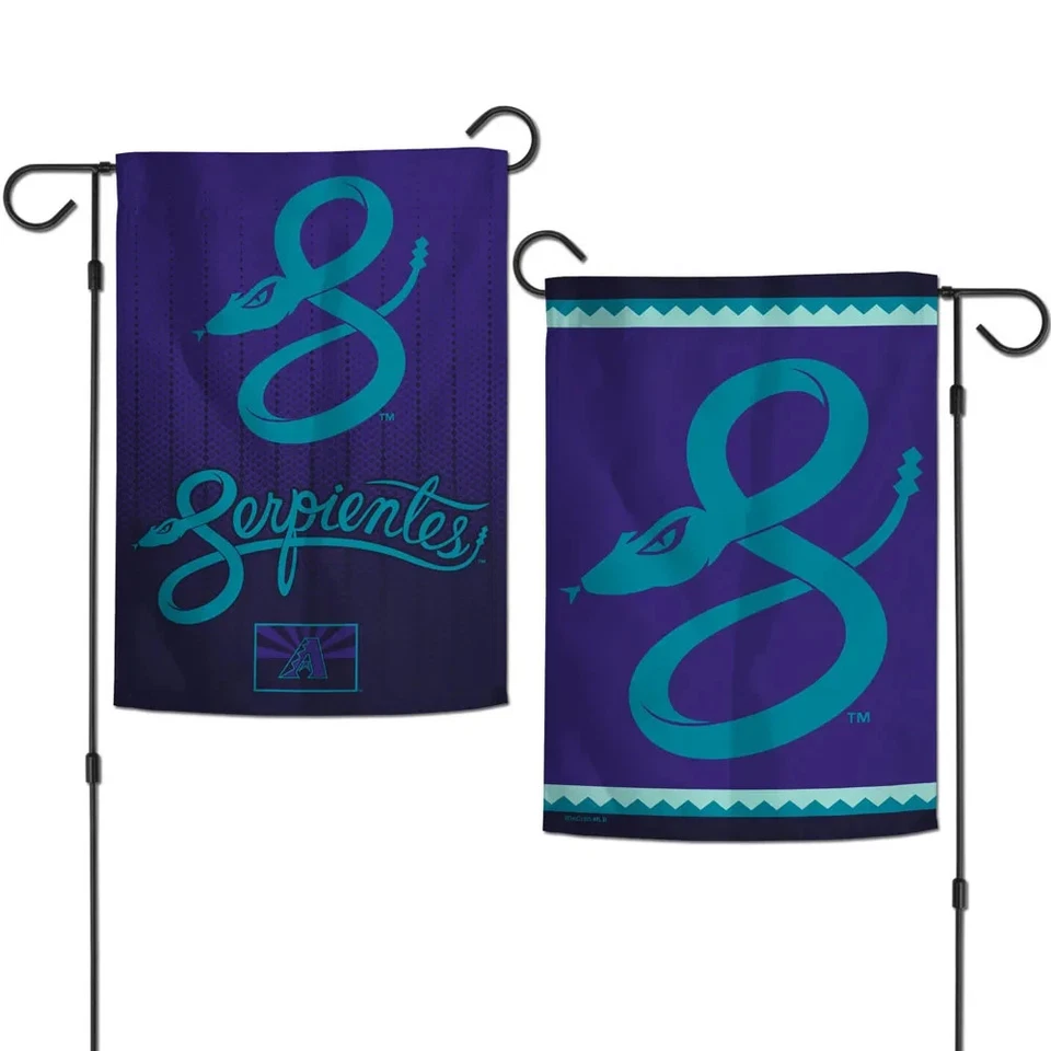 ARIZONA DIAMONDBACKS CITY CONNECT 12"X18" 2-SIDED GARDEN FLAG NEW WINCRAFT 🐍 - Image 1 of 1