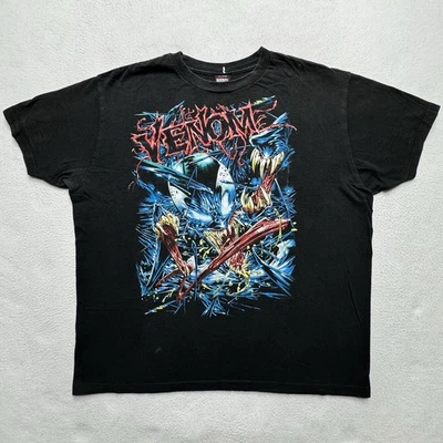 Vintage Marvel Comics Black Venom Mad Engine T-Shirt Mens Size XL/2XL Spiderman - Image 1 of 4