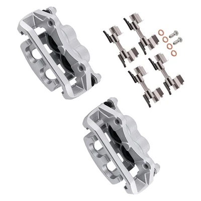 Par de pinzas de freno delanteras para Lincoln MKS 2009-2012 MKT 2010-2019 con soporte Foto 1 de 4