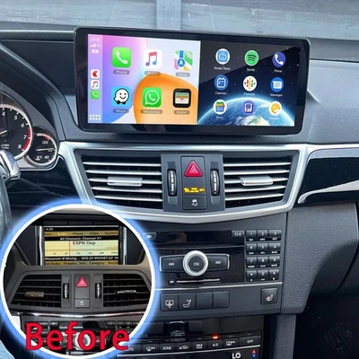 Carplay Android Auto Car Radio Stereo For Mercedes Benz E-Class W212 E300 E350 Foto 1 de 4