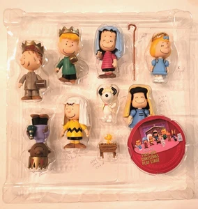 Vintage Rare 2010 Peanuts Forever Fun Christmas Pageant Nativity 9 Figures - Bild 1 von 9