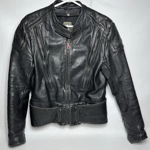 Giacca da moto Hein Gericke in pelle pesante da cafe racer taglia 42 - Foto 1 di 23