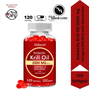 Antarktisches Krillöl Ergänzung für Gehirn und Herz Gesundheit mit Omega-3 - Bild 1 von 8