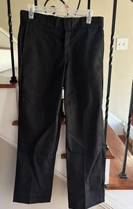 Dickies 874 Pants Womens Black Straight Original Fit Classic LOGO Work Size 30 - Picture 1 of 17