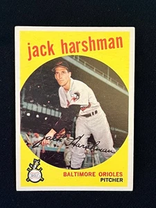 1959 Topps Jack Harshman #475 Baltimore Orioles Ex+ - Bild 1 von 2