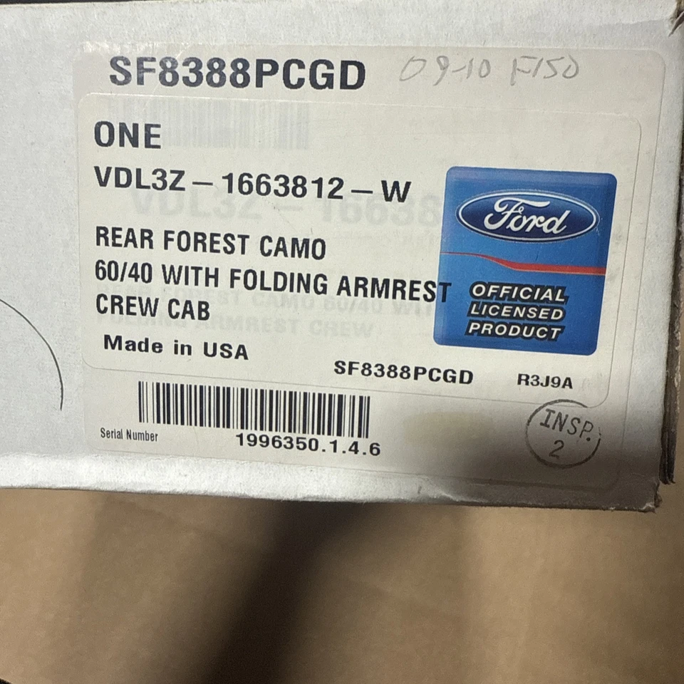 Ford VDL3Z-1663812-C Rear Seat Cover Kit 2013-2014 Ford F-150, Lincoln Mark LT - Изображение 1 из 2