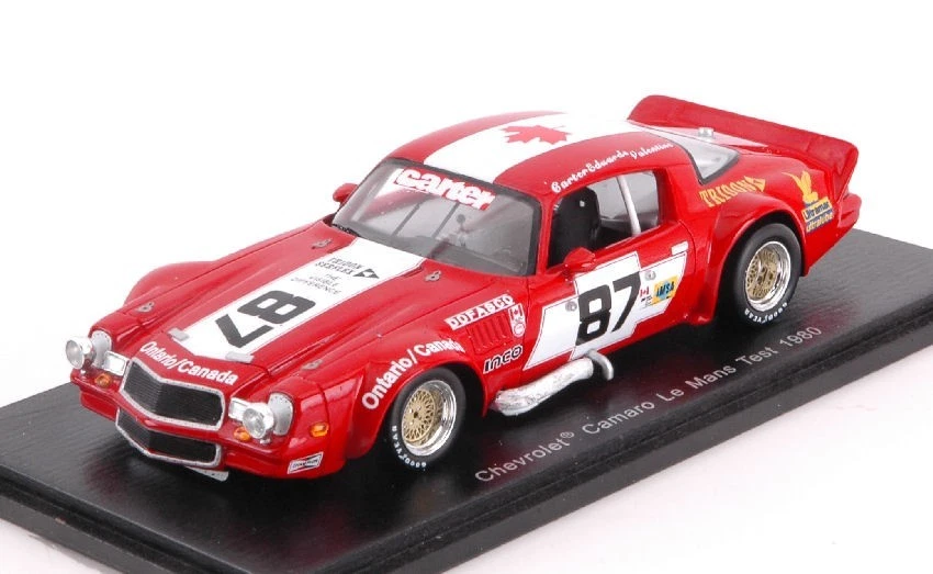 1/43 CHEVROLET CAMARO #87 LE MANS TEST 1980 CARTER EDWARDS VALENTINE SPARK  RARE - Immagine 1 di 1