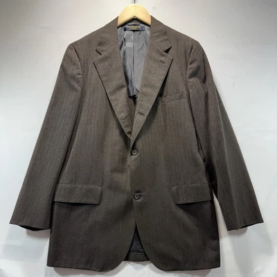 Brooks Brothers Blazer Mens 42L Wool Tweed Herringbone Jacket Made USA Vintage - Image 1 of 4