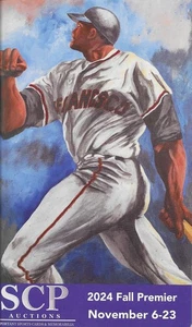 SCP Auctions 2024 Fall Premier Catalog Willie Mays Cover Very Nice Condition! - Picture 1 of 2
