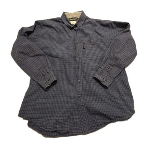 Remington Mens Heavyweight Cotton Button Down Long Sleeve Size L Plaid WorkWear - Picture 1 of 4