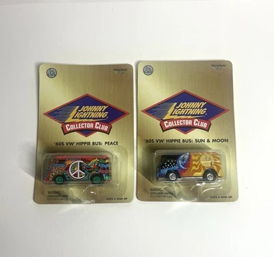 Johnny Lightning ‘60s VW Hippie Bus Lot of 2 NEW/VHTF/READ - Image 1 of 2