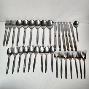 Vintage Madeira T.M. Japan Stainless Flatware Silverware 32 Piece Lot MCM - Picture 1 of 8