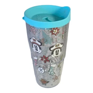 Disney Cruise Line Very Merrytime 32oz Tervis Tumbler Christmas Nautical EUC - Picture 1 of 12