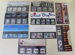 GB 1997 PRESENTATION PACKS COLLECTION OF 9 PACKS COMMEMORATIVE STAMPS MINT SETS - Picture 1 of 1