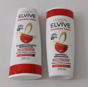 Loreal Elvive Total Repair 5 CONDITIONER AND SHAMPOO 370ML - Picture 1 of 7