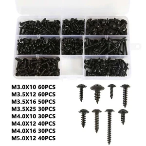 340 Stück/Box Kreuzkopf Blechschrauben Sets Linsenkopf Blechschrauben M3/M3,5 - Bild 1 von 6