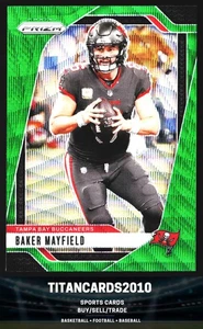 Baker Mayfield 2024 Panini Prizm Green Wave Prizm Tampa Bay Buccaneers #268 - Picture 1 of 2