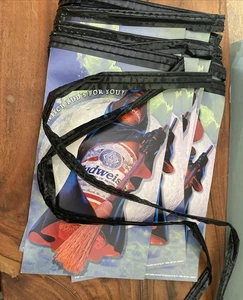 Vtg Budweiser Bud Ice Pennant String Banner Halloween 1997 Witch Bud's For You - Picture 1 of 6