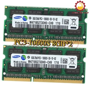 DDR3 32GB 16GB 8GB 4GB 1333 2Rx8 PC3-10600S SODIMM Laptop Memory RAM Samsung - Afbeelding 1 van 14