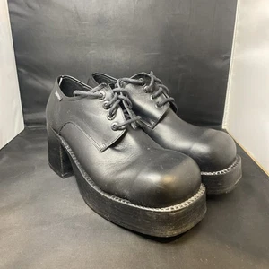 Vintage 90s Destroy Platform Shoes Unisex Size 10 Men 11.5 Women - Picture 1 of 17
