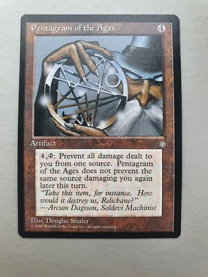 Pentagram of the Ages, MTG Ice Age (1995), Rare Artifact NM - Image 1 of 2