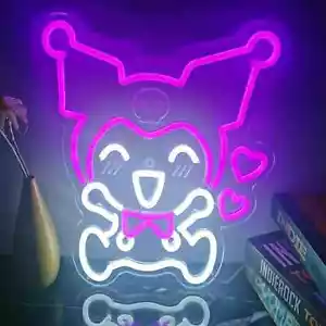 Kuromi Neon Sign Kawaii LED Neon Light Purple Kuromi - Picture 1 of 5