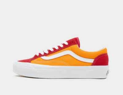 Zapatillas Vans Premium Old Skool 36 Low En Naranja Y Rojo - Imagen 1 de 4