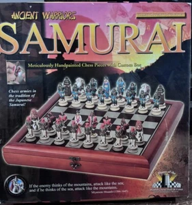 Juego de Ajedrez Electrónico Samurai Excalibur Japón De Colección Caja de Madera Pintada a Mano Nuevo Nuevo de Lote Antiguo - Imagen 1 de 11