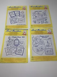 Tante Martha's Heiß Eisen Stickerei Transfers Bären Gänse Schlappohren Hasen - Bild 1 von 12