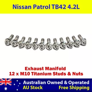 Titanium Exhaust Manifold Stud Kit For Nissan Patrol TB42 4.2L - Bild 1 von 4