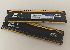 Team Group TPD34G1600HC11BK Elite + (2) ram 4GB DDR3-1600 CL 11-11-11-28 1.5V - Picture 1 of 2