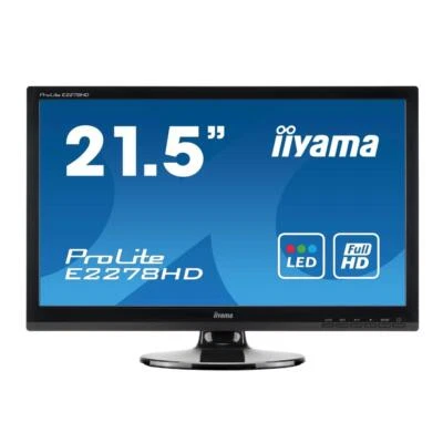 iiyama ProLite 21.5" LED Monitor Display FHD 1920 x 1080 E2278HD - Image 1 of 4
