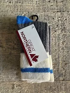 Great Northern Gray Gertex Kids Socks Size 7-9 Winter Warm - Picture 1 of 3