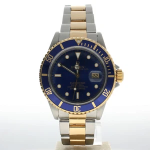 Rolex Submariner Stainless-steel 16613LB Blue Dial Mens 40-mm Automatic Watch - Picture 1 of 6