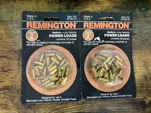 (2) Bloque de cemento o hormigón Remington Brown nivel #2 carga eléctrica 25 quilates - Imagen 1 de 2