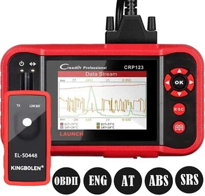 LAUNCH CRP123 OBD2 Scanner Car Engine ABS SRS Transmission Diagnostic Scan Tool - Bild 1 von 12